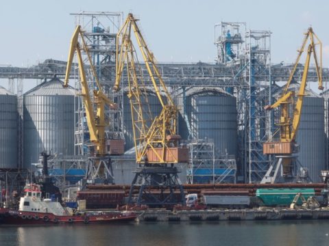صوامع الحبوب في ميناء اوديسا الاوكراني