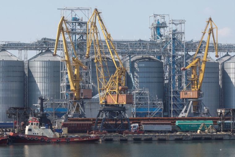 صوامع الحبوب في ميناء اوديسا الاوكراني