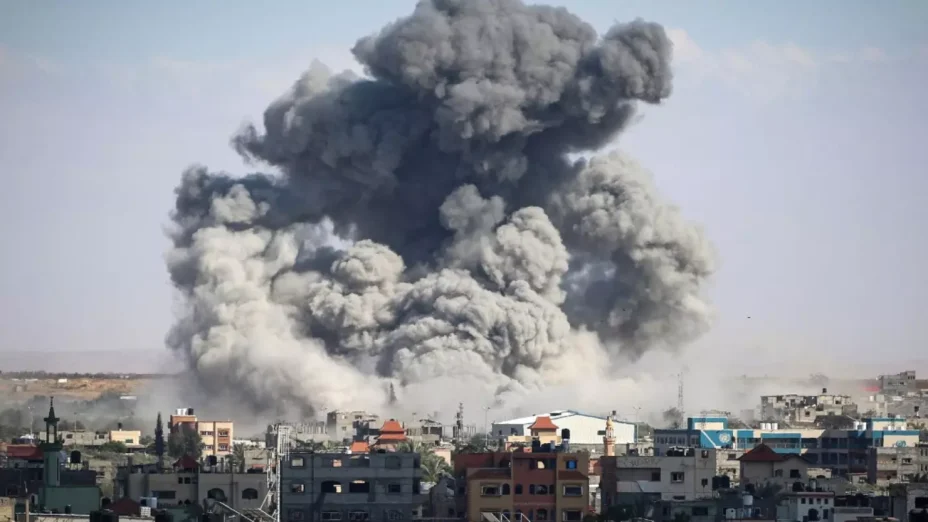 القصف الاسرائيلي لرفح في قطاع غزة